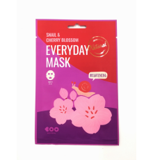 Маска для лица тканевая ЭКСТРАКТ МУЦИНА УЛИТКИ И ЦВЕТЫ САКУРЫ Snail & Cherry Blossom Everyday Mask
